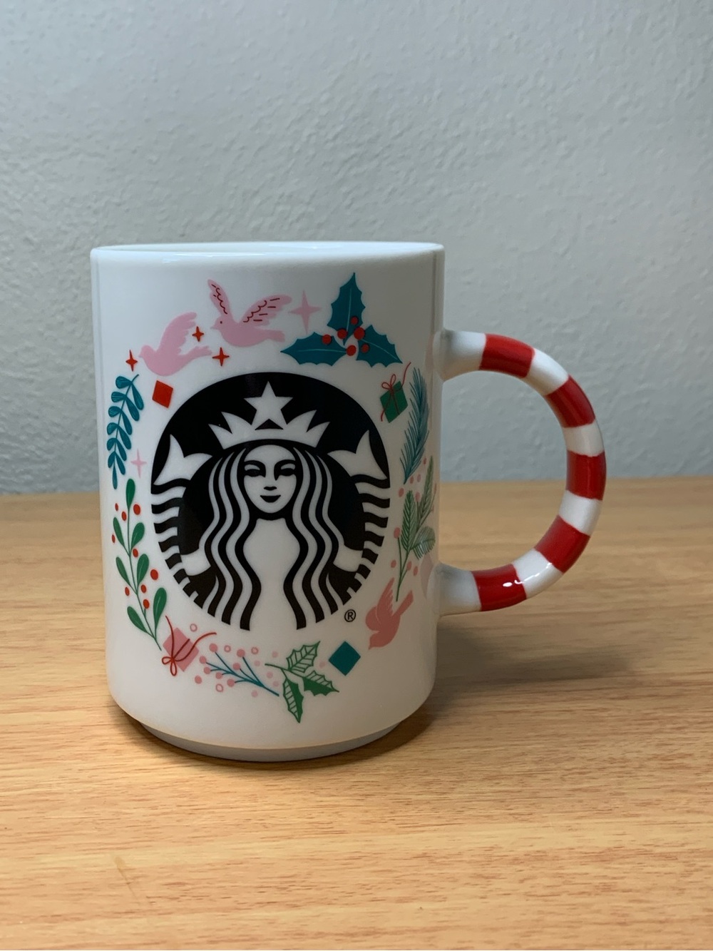 Starbucks Candy Cane Dove Mug 12oz